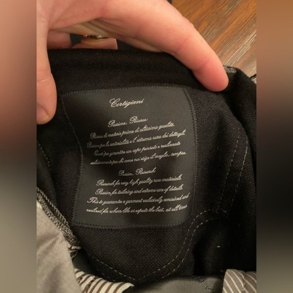 SOLD Cortigiani Italian Luxury Wool Jean-Style Pants - Picture 6 of 16